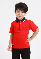 Forest Kids Stretchable Polo T Shirt Boy Kids Collar Tee | Baju Polo T Shirt Budak Lelaki - FK20122