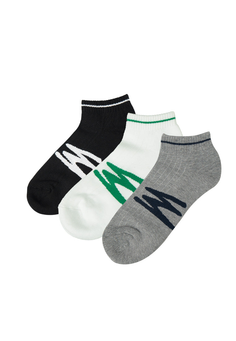 3 Pcs) Mossimo Cotton Spandex Half Terry Sports Ankle Socks