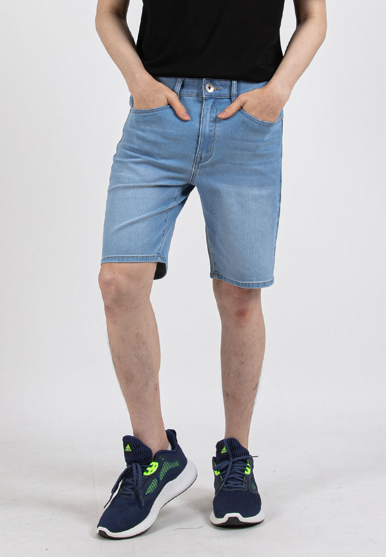 Forest Stretchable Jeans Bermuda Shorts Denim Short Pants Men