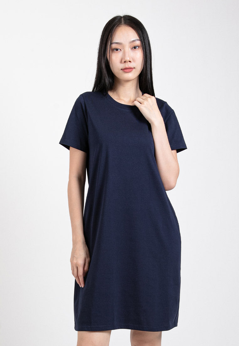 Forest Ladies Premium Soft-Touch Silky Cotton Women Short Sleeve Dress | Baju Perempuan - 885075