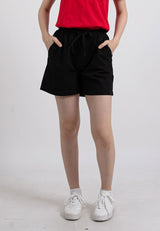 Forest Ladies Casual Cotton Short Pants Women Plain Drawstring Shorts  | Seluar Pendek Perempuan - 865108