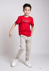 Forest Kids Unisex Double Taping Cotton Terry Long Pants Kids Jogger Pants Kids l Seluar Panjang Budak Lelaki - FK1001