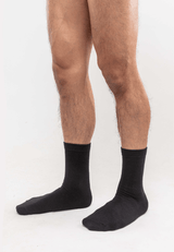 Cotton Spandex Full Length Casual Socks ( 5 Pieces ) Black Colour - FSF0055W
