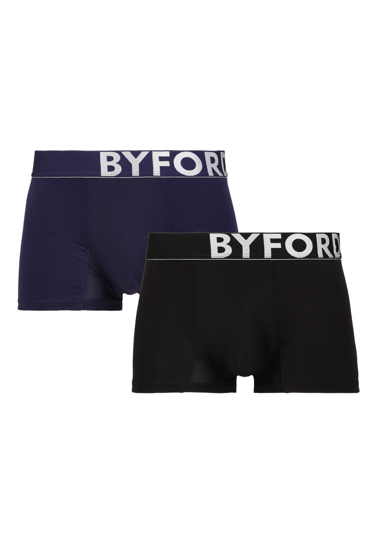 2 Pcs) Byford Men Brief Nylon Spandex Men Underwear Assorted