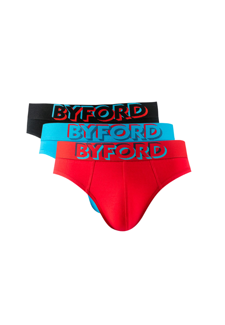 Byford Underwear Cotton Spandex Mini Briefs ( 3 Pieces ) Assorted Colo –  Forest Clothing