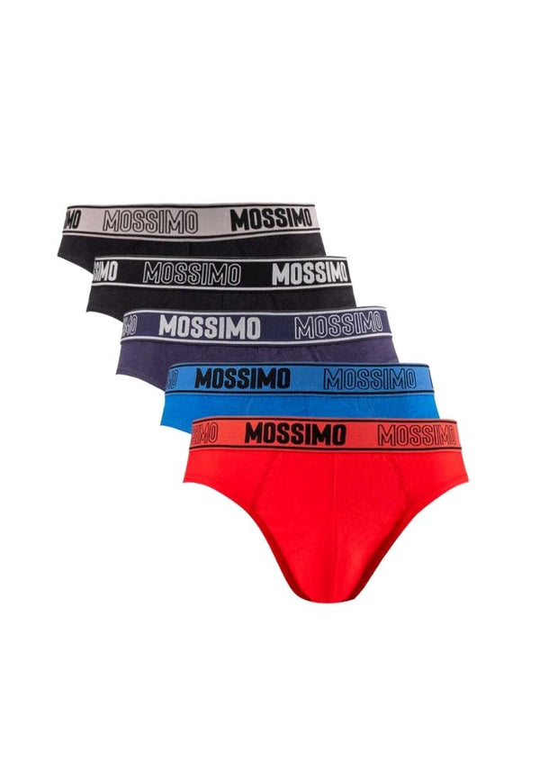 Underwear Cotton Mini Briefs (5 Pieces) Assorted Colours - MUD0029M
