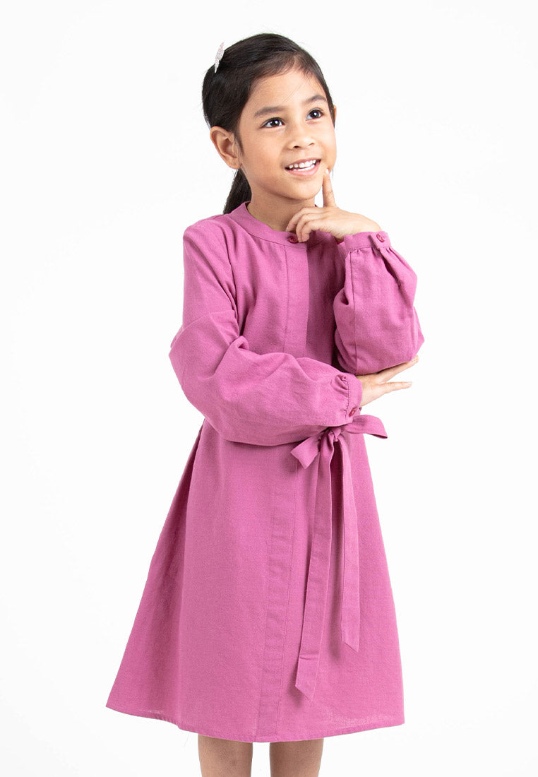 design dress budak 2-5Yrs] Gaun Budak Perempuan Kids Dress Girl Comfy Soft Cotton Lace Floral  Korean Designs