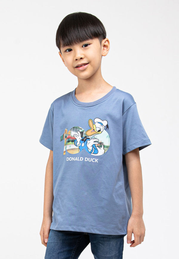 Forest X Disney 100 Year of Wonder Mickey Round Neck Tee Family Tee Kids | Baju T Shirt Budak - FWK20071