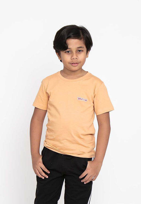Forest Kids Unisex 100% Cotton Short Sleeve Logo Tee Boy Girl T Shirt Kids | Baju T shirt Budak - FK2053