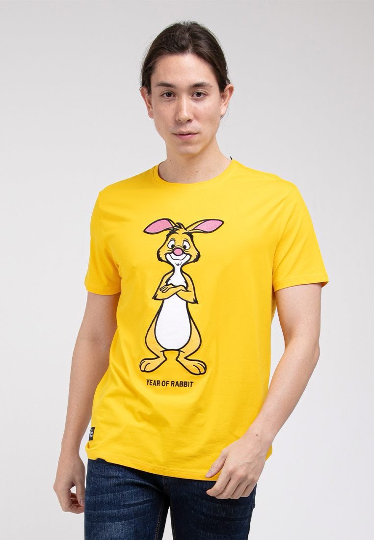 Forest X Disney CNY Rabbit Fleece Texture Round Neck Family Tee Men / Ladies / Kids Tee - FW20057 / FW820057 / FWK20057