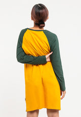 Ladies Long Sleeve Round Neck Dress - 822040