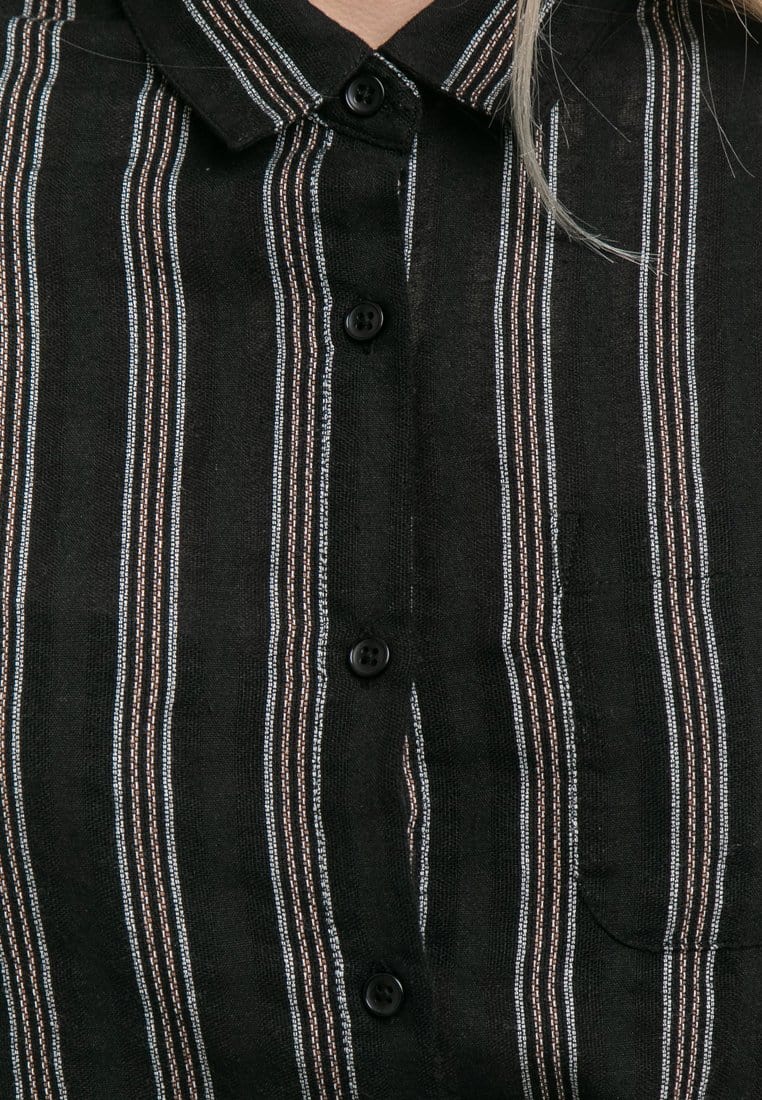 Ladies Woven Long sleeve Collar Shirt - 822015