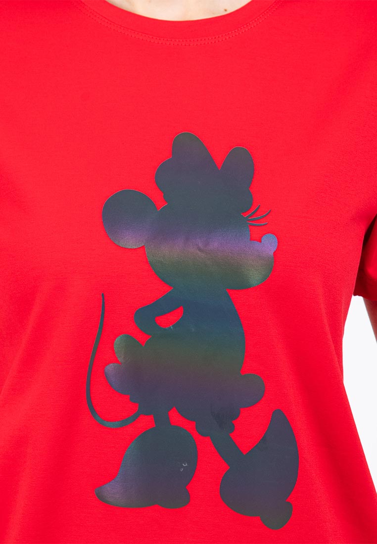 Forest x Disney 100 Year of Wonder Minnie Round Neck Tee Ladies Family Tee | Baju T shirt Perempuan - FW820030
