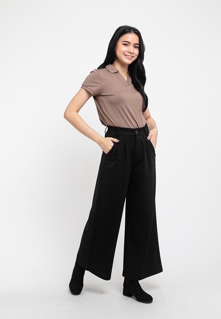 Ladies Premium Weight Cotton Regular Fit Polo Plain Tee - 822065