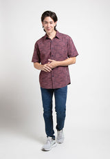 Forest Plus Size Woven Full Print Big Size Men Shirt | Plus Size Baju Kemeja Lelaki - PL621121