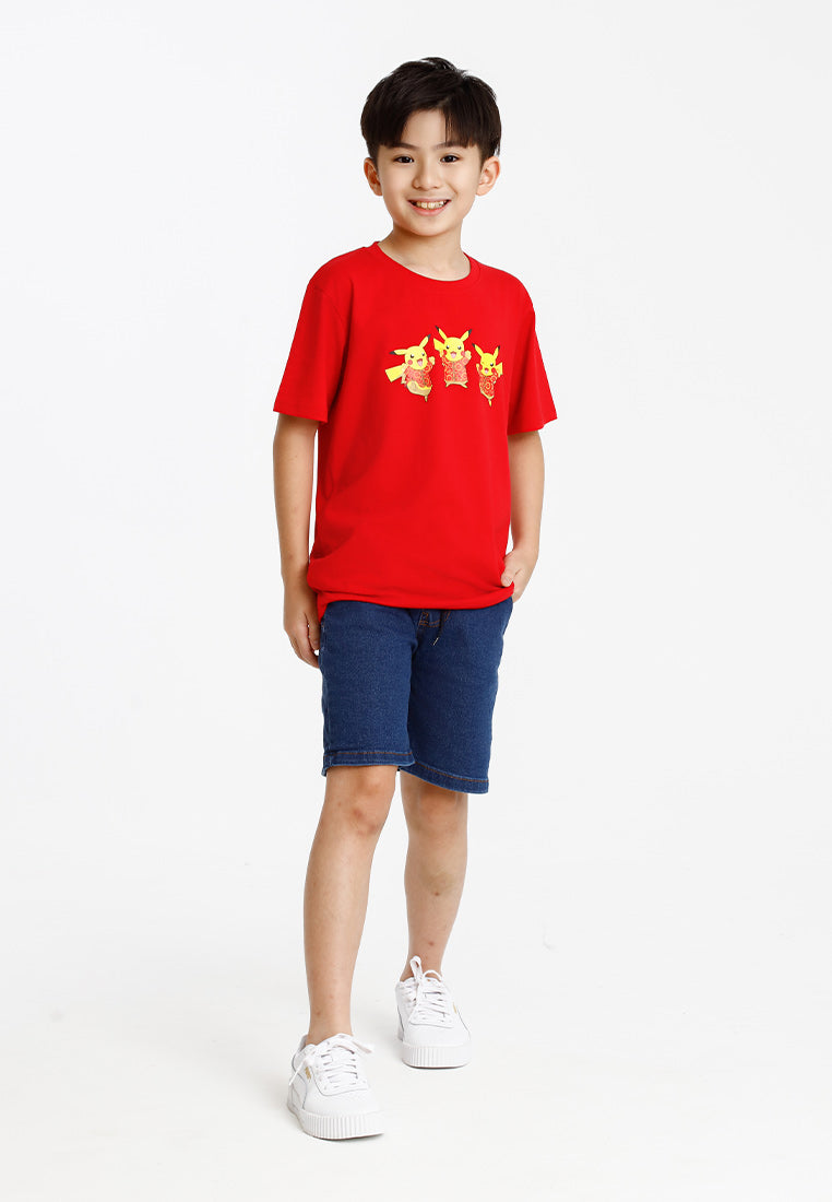 Forest x Pokemon Cotton Round Neck CNY Tee Men / Ladies / Kids  - FP21025 / FP821025 / FPK21025