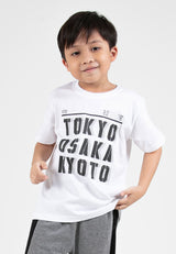 Forest Kids Boys Poly Cotton Round Neck Graphic T-Shirt | Baju T-Shirt Budak Lelaki - FK20222