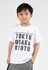 Forest Kids Boys Poly Cotton Round Neck Graphic T-Shirt | Baju T-Shirt Budak Lelaki - FK20222