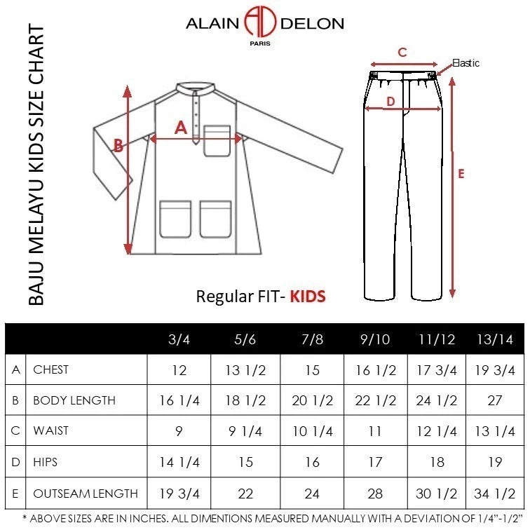 Forest x Hatta Dolmat Baju Melayu Regular Fit - FK23898BM - 33Navy