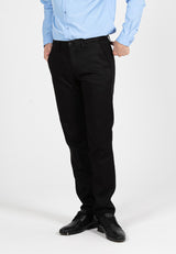 Byford Slim Fit Flat Front Cotton Pants - 3223003A