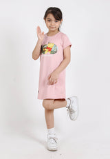 Forest X Disney 100 Year of Wonder Winnie The Pooh Airism Cotton Short Sleeve Girl Kids Dress - FWK885037