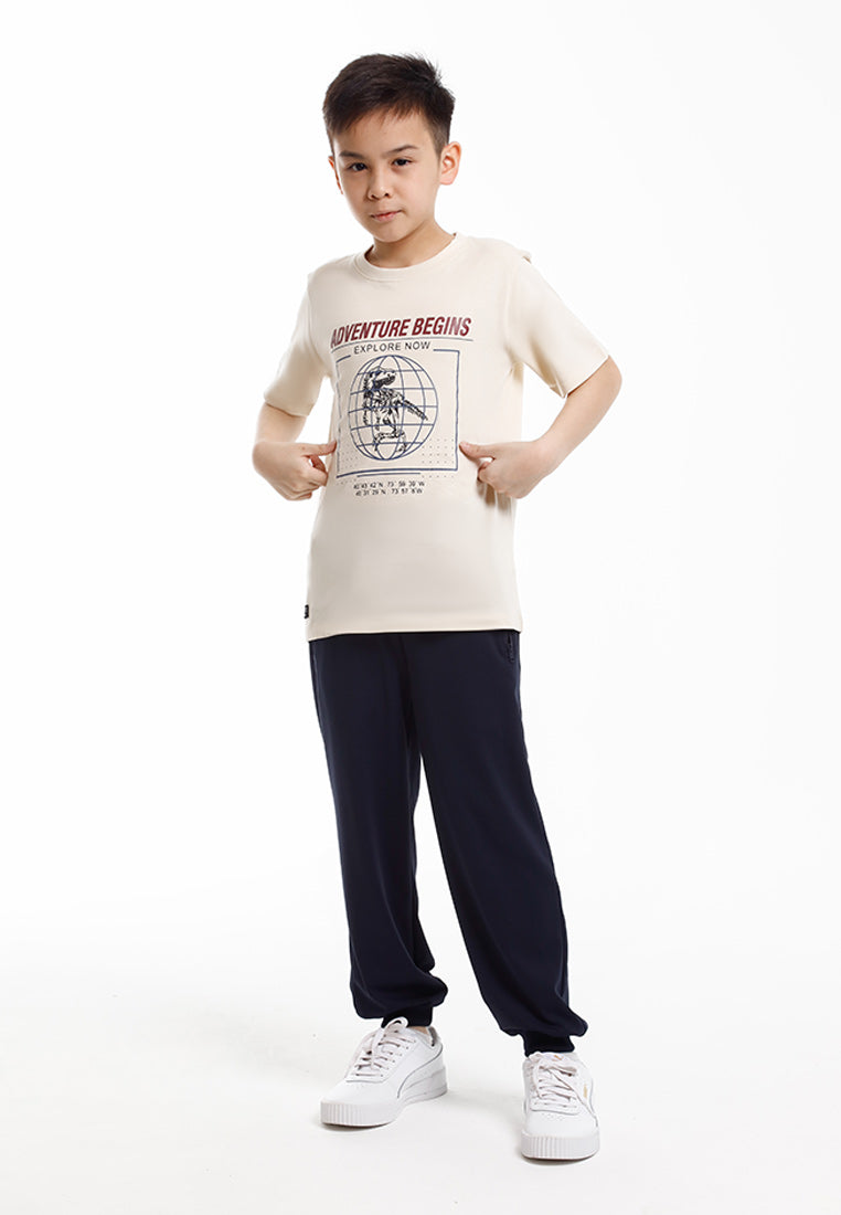 Forest Baju T Shirt Budak Lelaki | Forest Kids Regular Fit Graphic Tee Crew Neck Short Sleeves - FK20335