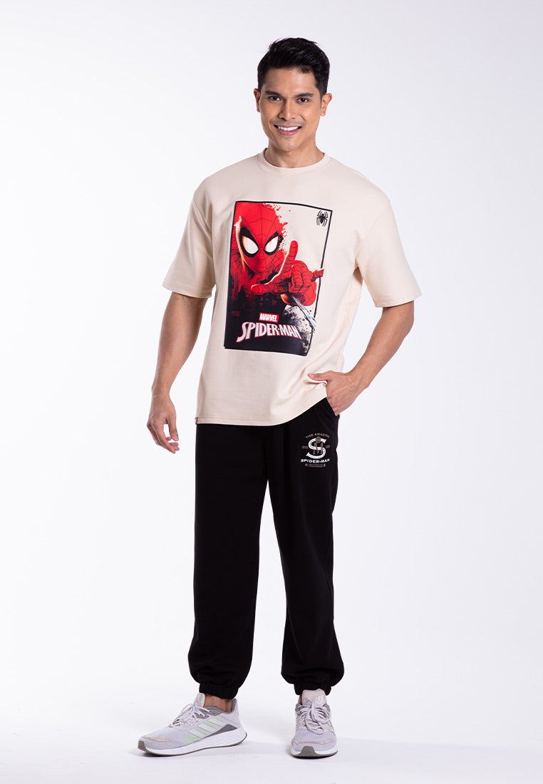 Forest x Marvel Spiderman Premium Weight Air-Cotton Oversized Round Neck Tee Family Tee Men / Kids  - FA20005 / FAK20005