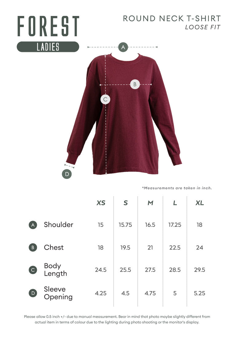 Forest Baju Perempuan | Forest Ladies 100% Cotton Bell Sleeve Round Neck Women Top - 822113