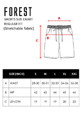 Forest Stretchable Cotton Twill Elastic Shorts Pants  | Seluar Pendek Lelaki - 665084