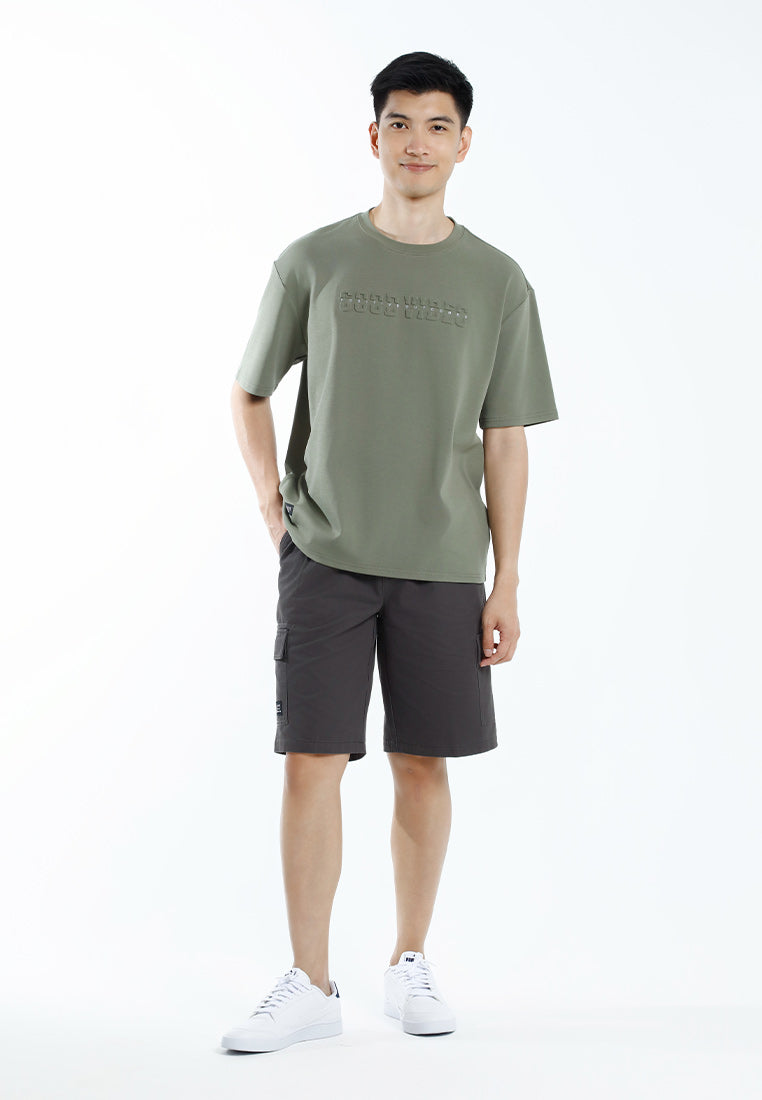 Forest T Shirt Lelaki | Forest Oversized Premium Weight Cotton Interlock Short Sleeve T Shirt Men - 24090