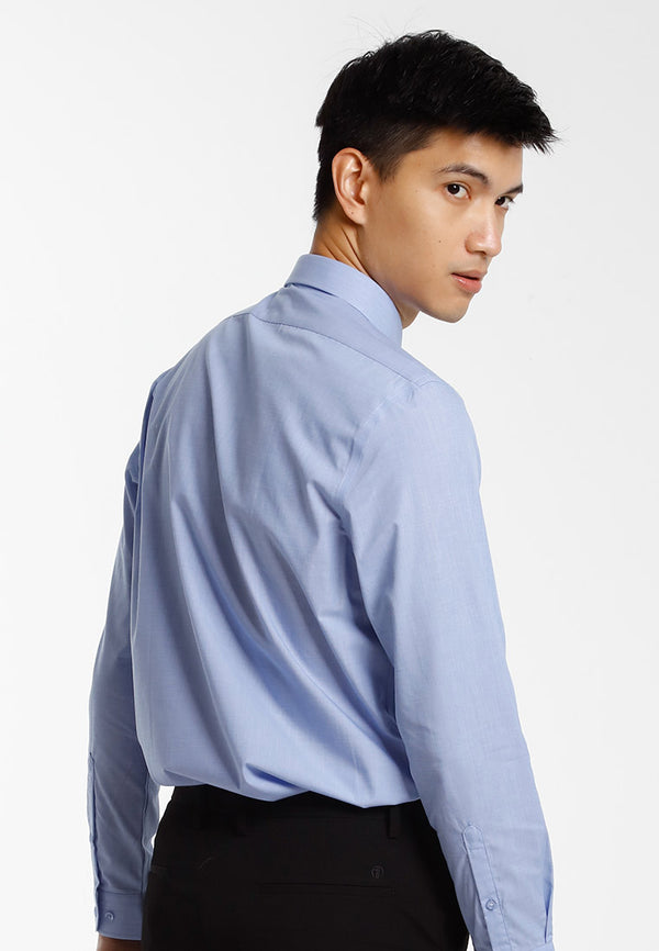 Alain Delon Baju Kemeja Lelaki | Alain Delon Long Sleeve Slim Fit Business Wear - 15018001C