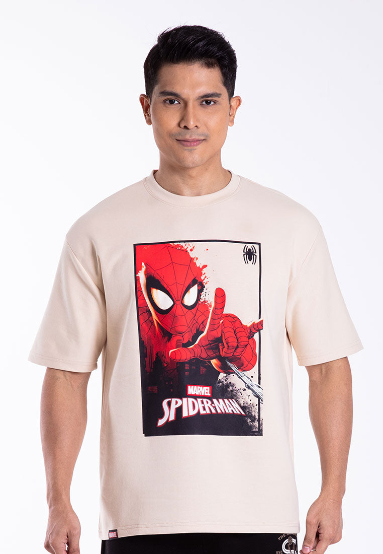 Forest x Marvel Spiderman Premium Weight Air-Cotton Oversized Round Neck Tee Family Tee Men / Kids  - FA20005 / FAK20005