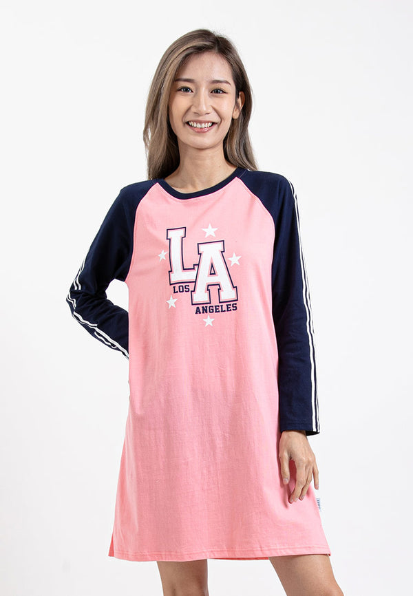 Forest Ladies S/Jersey Long Sleeve Loose Fit Printed Long T-shirt | Baju Perempuan Lengan Panjang - 822332