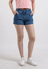 Forest Ladies Stretchable Denim Short Pants Casual Elastic Denim Shorts Women | Seluar Pendek Denim Perempuan - 860162