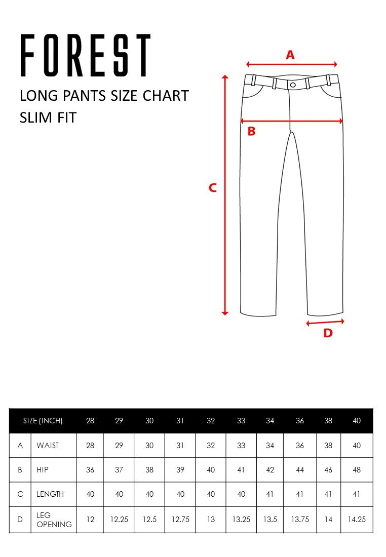 Forest Stretchable Slim Fit Jeans Men Denim Jeans | Seluar Jeans Lelaki Slim Fit - 610216