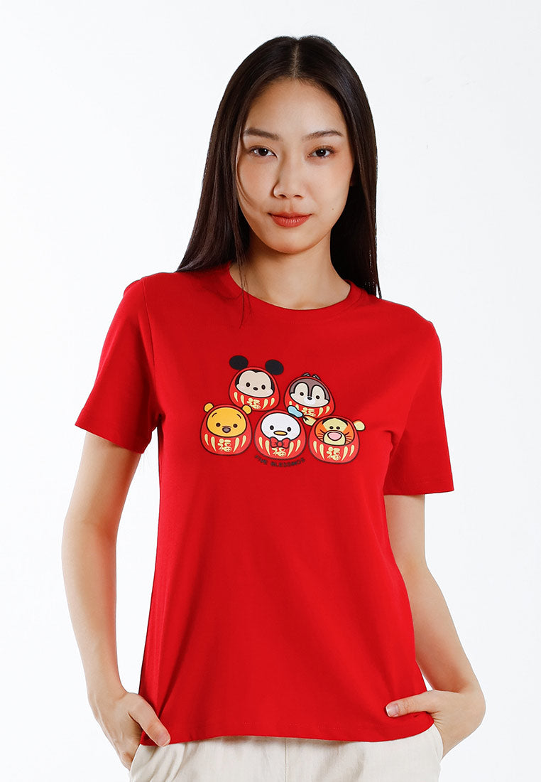 Forest x Disney Tsum Tsum Cotton Round Neck CNY Tee Ladies  - FW820111