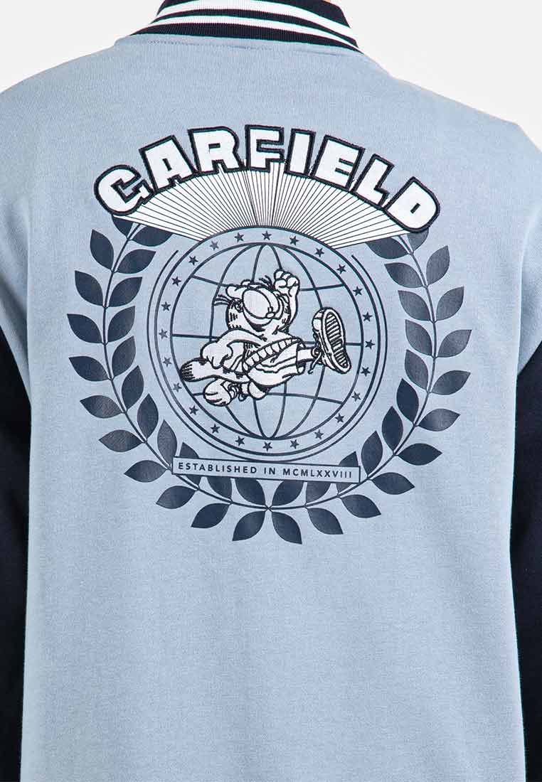 Forest X Garfield 320GSM Heavy Weight Cotton Terry Baseball Jacket Men /Ladies / Kids Sweater- FG30002/FG830002/FGK30002