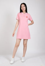 Forest Ladies Cotton Terry Short Sleeve Polo Dress Women Dress - 885056