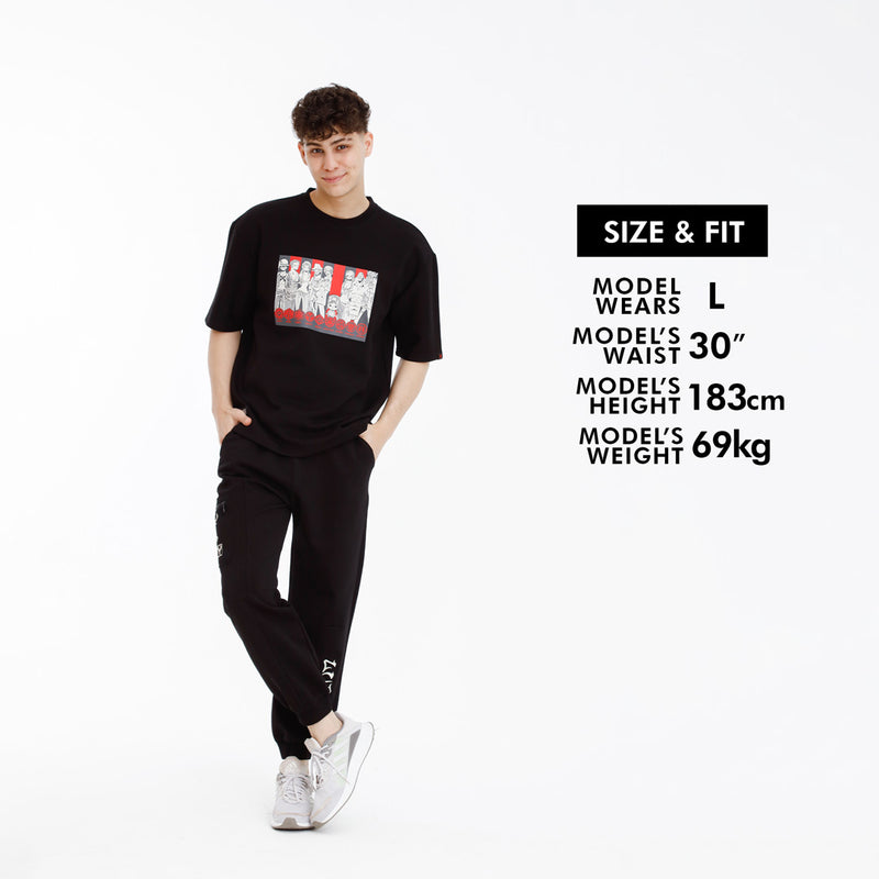 Forest x One Piece Premium Weight Air-Cotton Oversized Round Neck Tee | Baju Tee shirt / Pants - FO20004 / FO10000