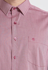 Alain Delon Long Sleeve Stripes Business Shirt - 15123013B