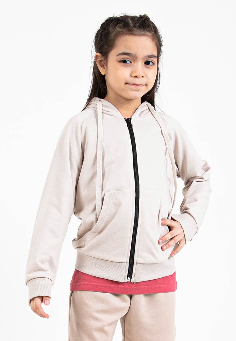 Forest Unisex Kids Stretchable Sweatshirt Cotton Terry Hoodie Kids Jacket | Jaket Budak - FK3000