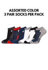 (3 Pcs) Forest Cotton Spandex Non Terry Ankle Sport Socks- FSF0075T