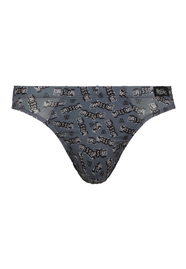 (3 Pcs) Mossimo Mens Microfibre Spandex Mini Brief Underwear Assorted Colours - MUB1040M