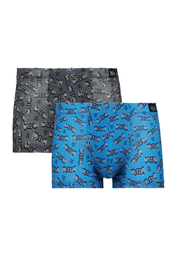 (2 Pcs) Mossimo Mens Microfibre Spandex Shorty Brief Underwear Assorted Colours - MUB1041S