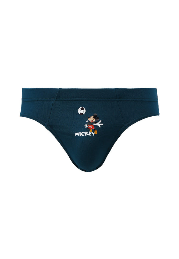 (3 Pcs) Forest X Disney- Mickey Mouse and friends Kids Microfibre Spandex Mini Brief Underwear Assorted Colours - WUJ0013M