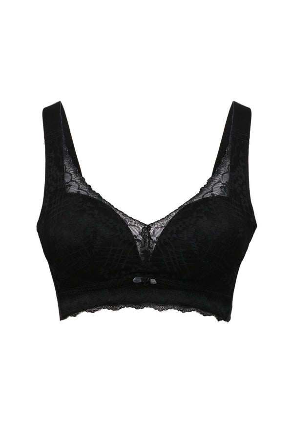 (1Pc) Forest Ladies Nylon Spandex Lace Bra Selected Colours- FBD0038L