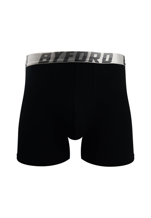 (2 Pcs) Byford Mens Cool Cotton Spandex Shorty Brief Underwear Assorted Colour-BUB717S