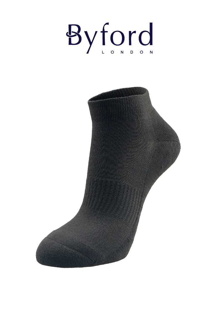 (3 Pcs) Byford Micro Poly Spandex Sports Terry Ankle Socks- BSF1040T