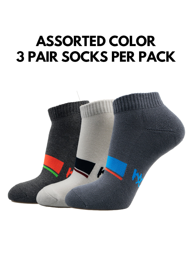 (3 Pcs) Mossimo Micro Poly Spandex Sports Terry Ankle Socks- MSF0032T