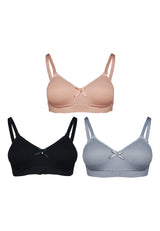 (1Pc) Forest Teenager Cotton Spandex Bra Selected Colours- FBD0048J